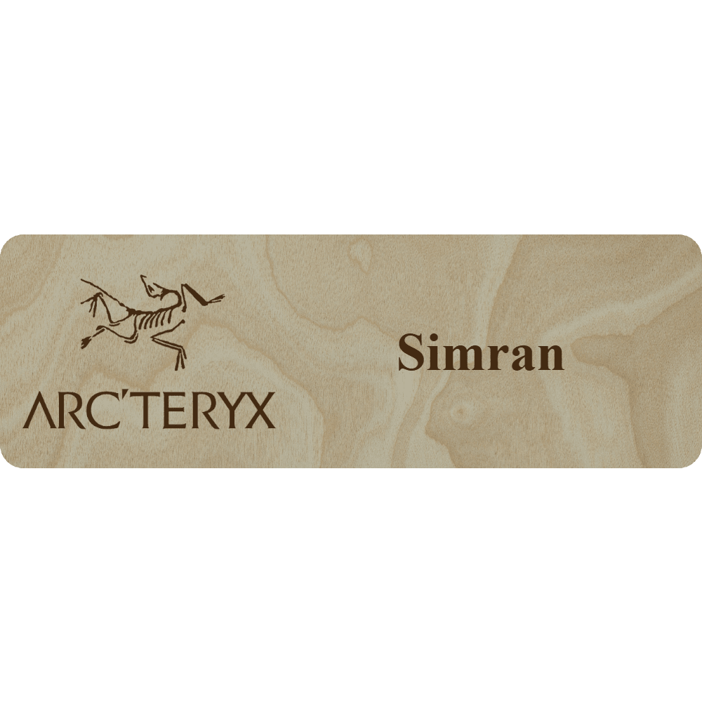 Arc'teryx Name Tag - 1 Line - Customer's Product with price 6.25 ID KjY5x2uS7CuPsyDl6PEHQ62i