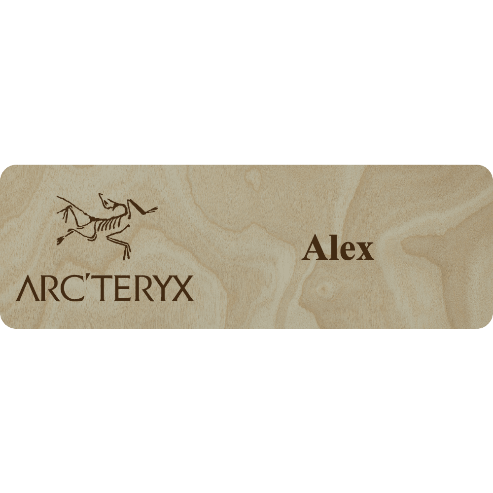 Arc'teryx Name Tag - 1 Line - Customer's Product with price 6.25 ID TZluSncfwrbE7WxJAFU6ggiV