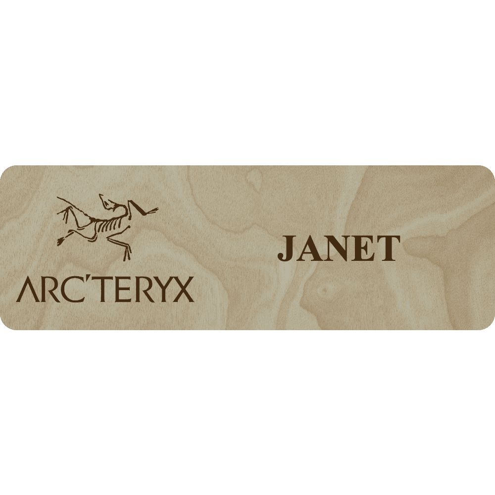 Arc'teryx Name Tag - 1 Line - Customer's Product with price 6.25 ID SY8O_UsgKGbM71dRvWt_8Uoy