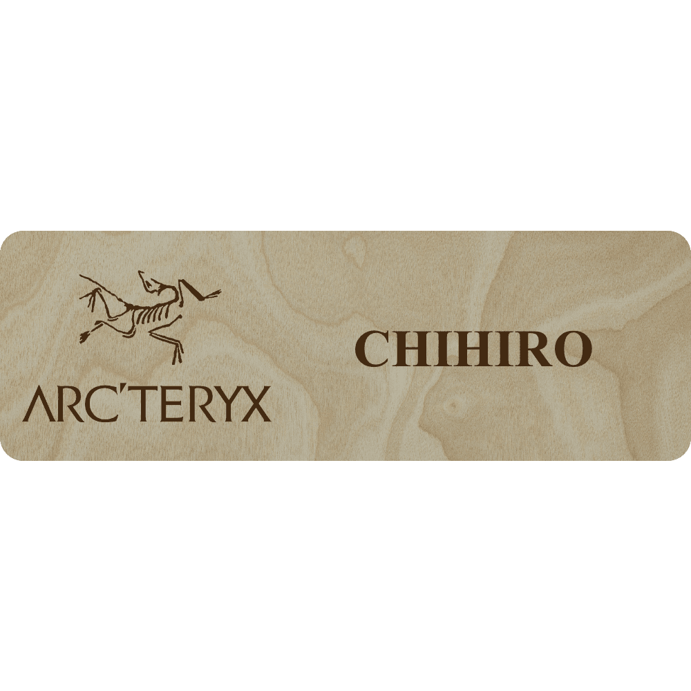 Arc'teryx Name Tag - 1 Line - Customer's Product with price 6.25 ID q5yXNKsHwbNgeK0Vv1NBmSSB