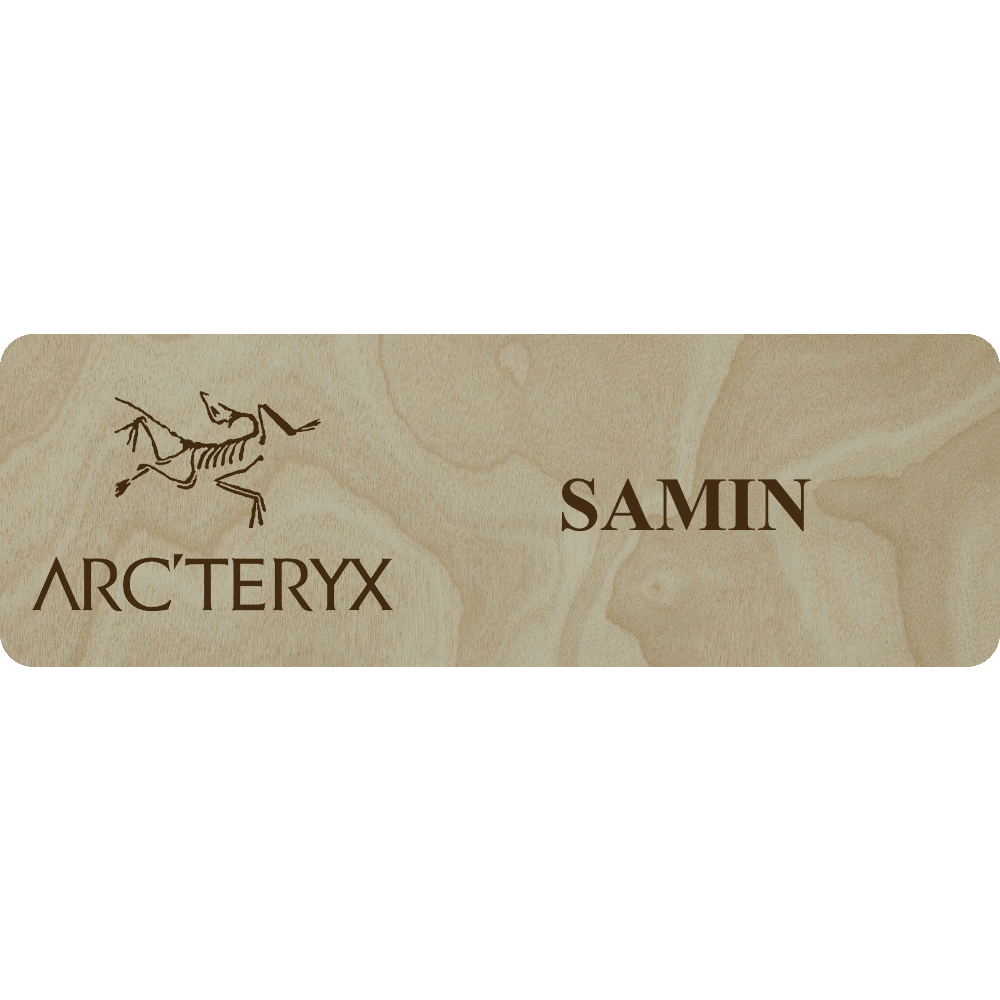Arc'teryx Name Tag - 1 Line - Customer's Product with price 6.25 ID FLXQM9fVDfCzCI6M4WQifZiv