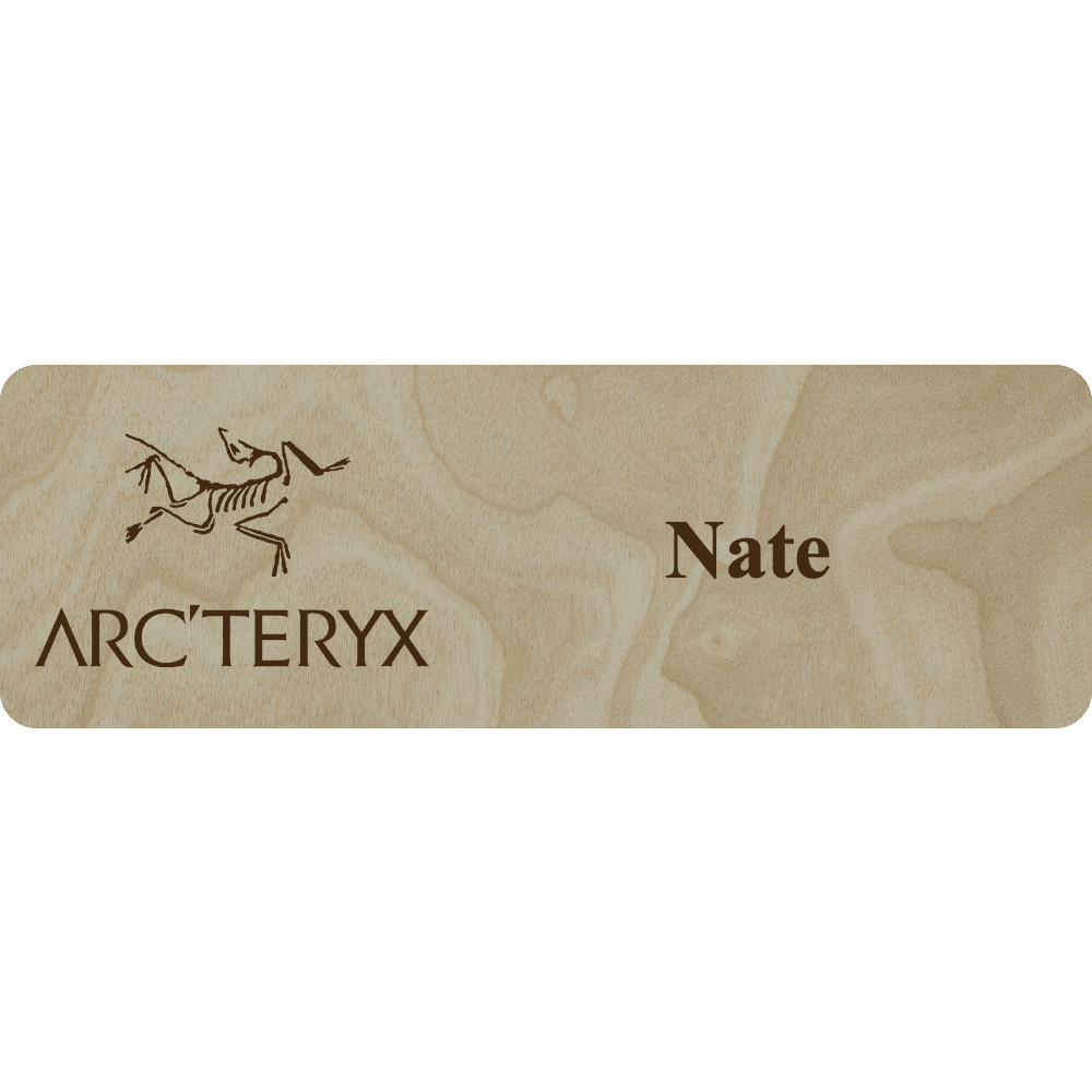 Arc'teryx Name Tag - 1 Line - Customer's Product with price 5.25 ID jt10zzQ5E4wX9H5BLkXMDipB