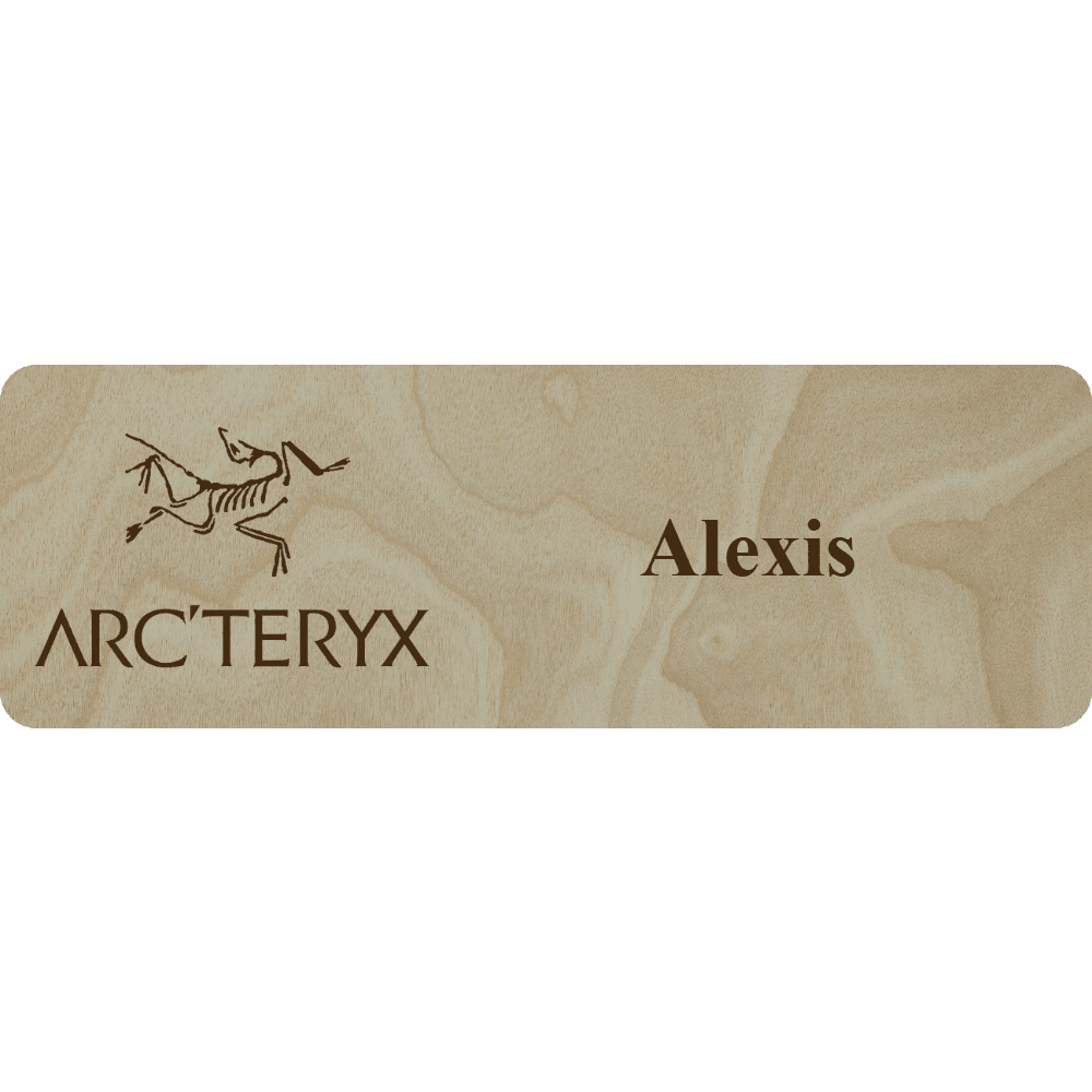 Arc'teryx Name Tag - 1 Line - Customer's Product with price 6.25 ID S2p9S65R6XOeRtYaK4kdNN8j