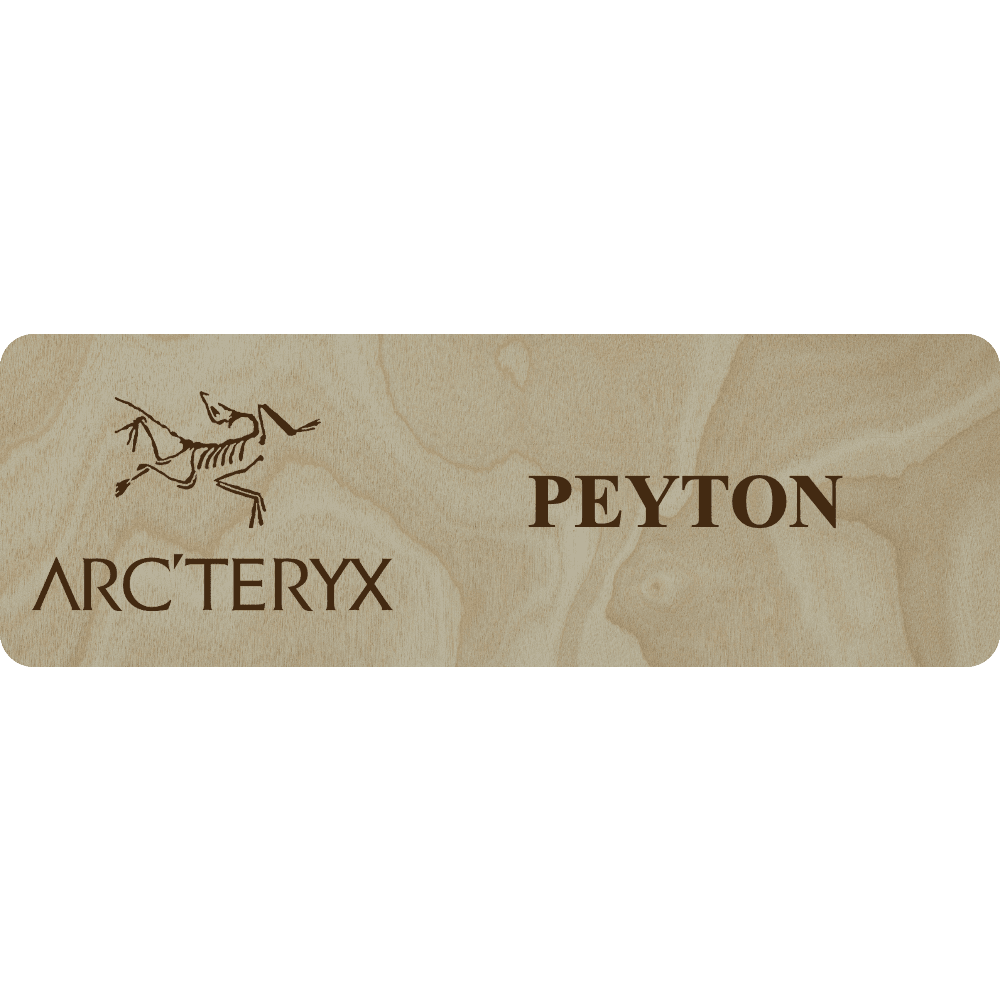 Arc'teryx Name Tag - 1 Line - Customer's Product with price 6.25 ID BryQX8f0xFgrkRYpviZrt31N