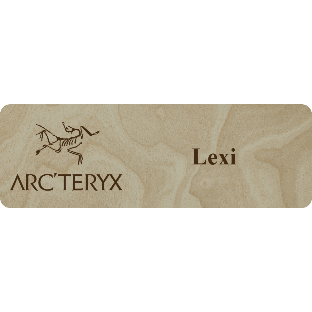Arc'teryx Name Tag - 1 Line - Customer's Product with price 6.25 ID 4GW-mF64clH--D3gEYk7HXPM