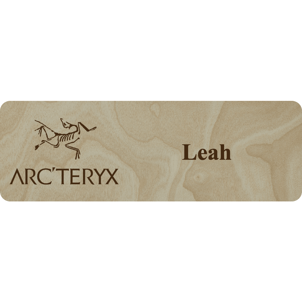 Arc'teryx Name Tag - 1 Line - Customer's Product with price 6.25 ID PxjuQu2YTmpHArR30D2GJ3fc