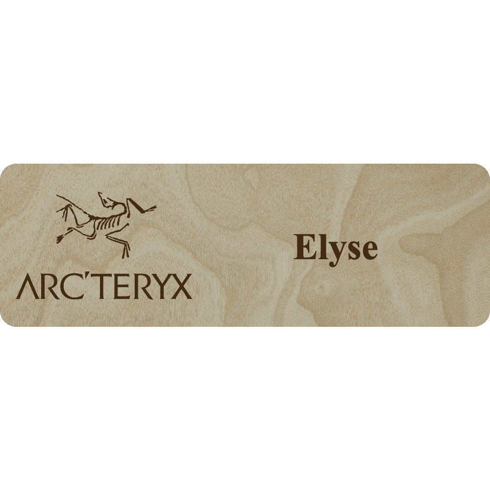 Arc'teryx Name Tag - 1 Line - Customer's Product with price 6.25 ID zRNMmF0ckLa3bp_nT7mVlDfP