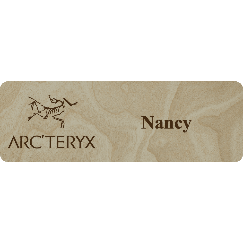 Arc'teryx Name Tag - 1 Line - Customer's Product with price 5.25 ID J59nETHtig7vjMPetiwQ7Xyv
