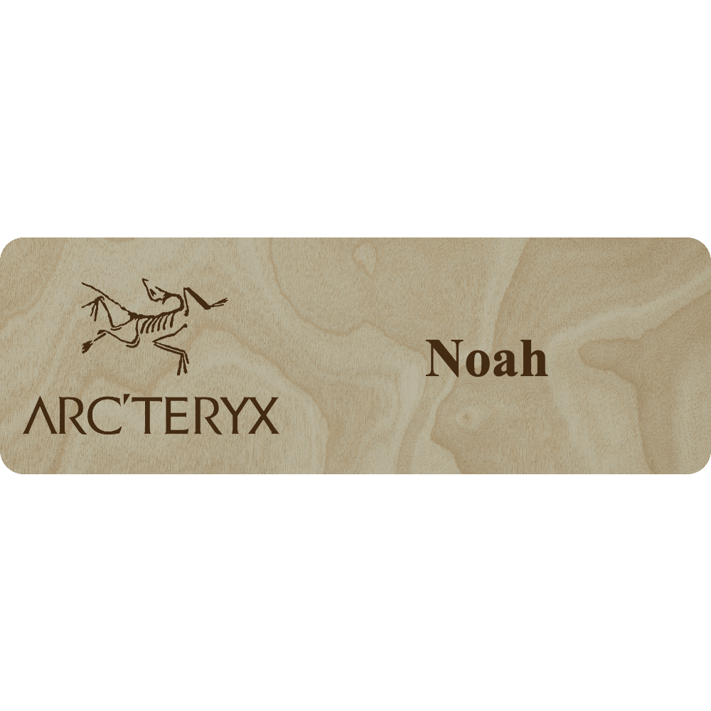 Arc'teryx Name Tag - 1 Line - Customer's Product with price 6.25 ID xf1wHYM1etekmhJTEDiIQ1eN