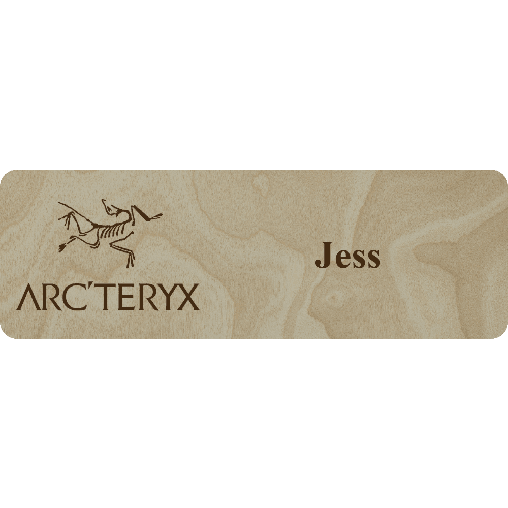 Arc'teryx Name Tag - 1 Line - Customer's Product with price 6.25 ID fxZSmZT70UqynmTCD5D5ldvj