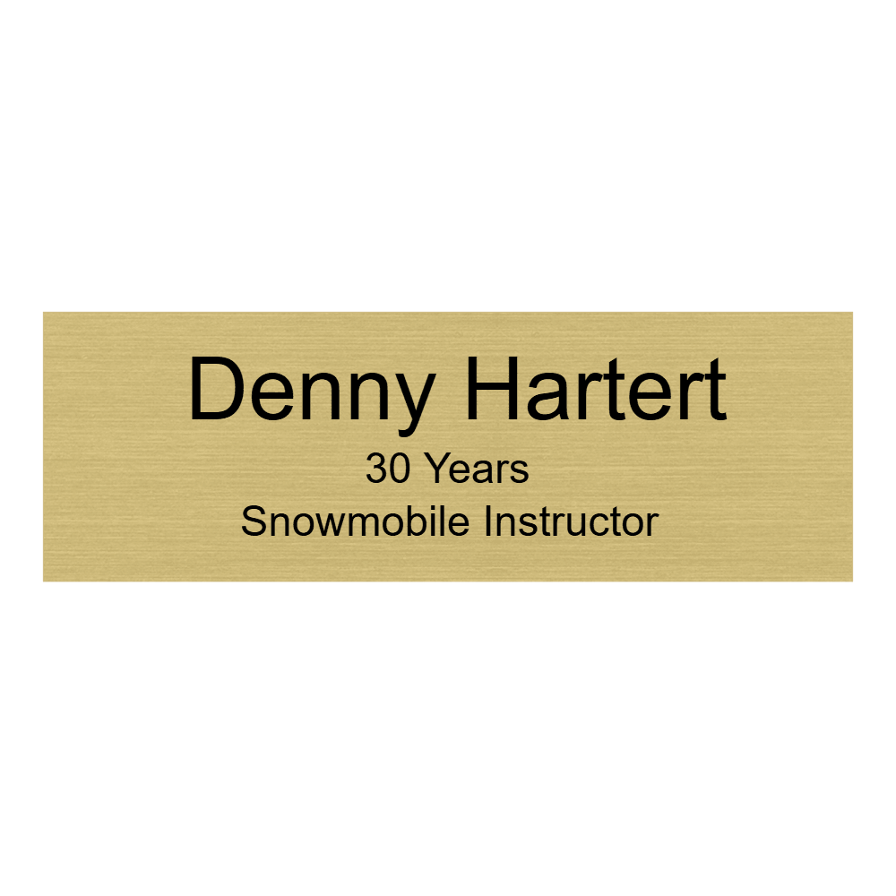 1 x 3 Engraved Name Tag - Templates