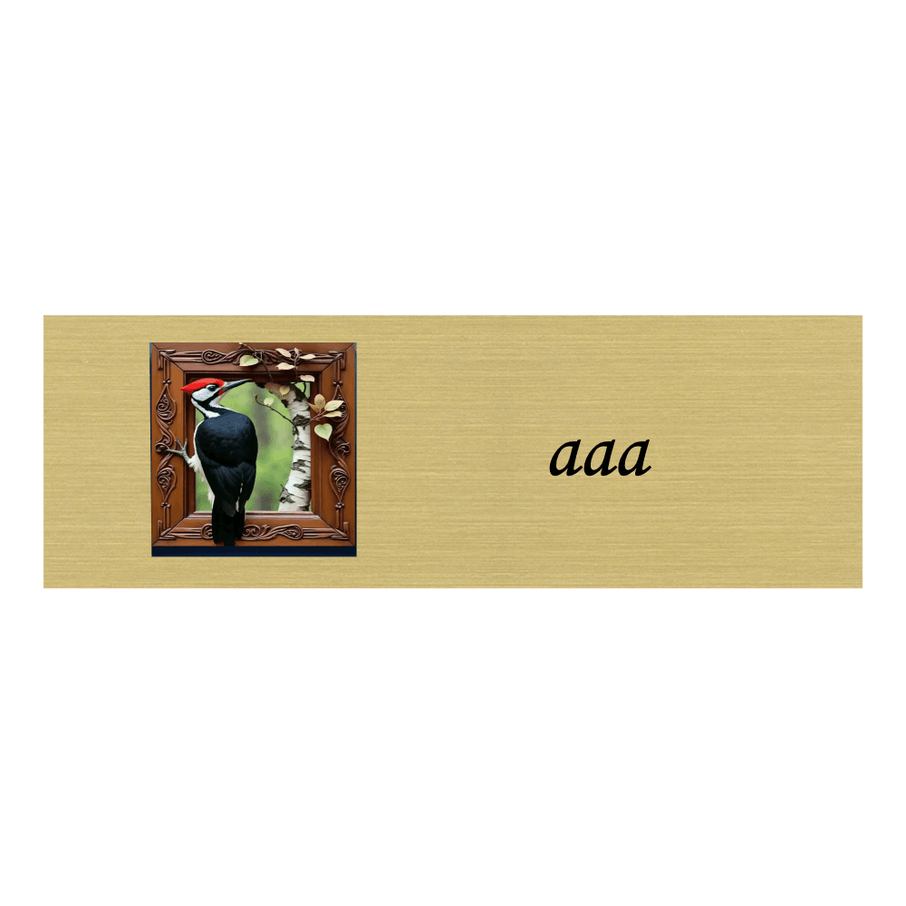 1 x 3 Engraved Name Tag - Templates