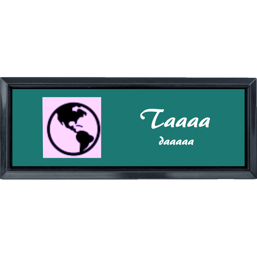 1 x 3 Engraved Name Tag - Templates