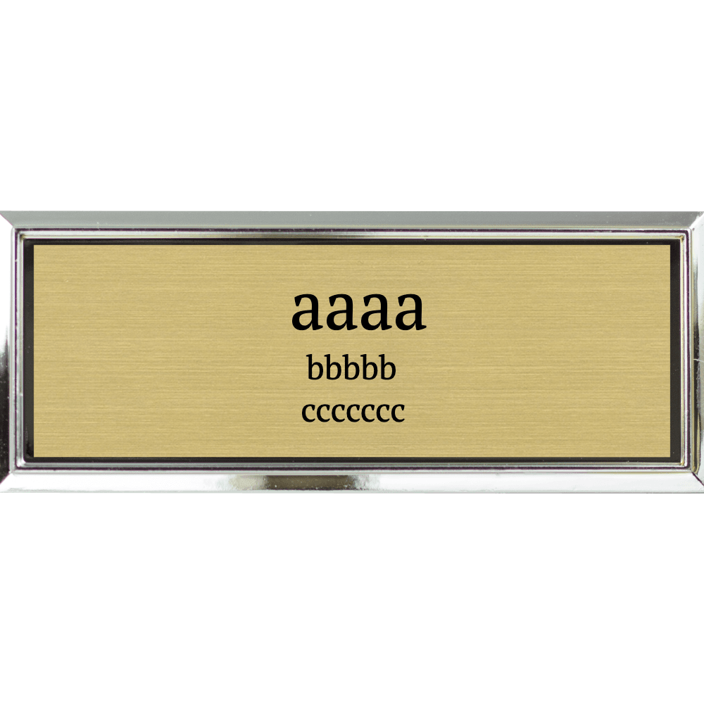 1 x 3 Engraved Name Tag - Templates