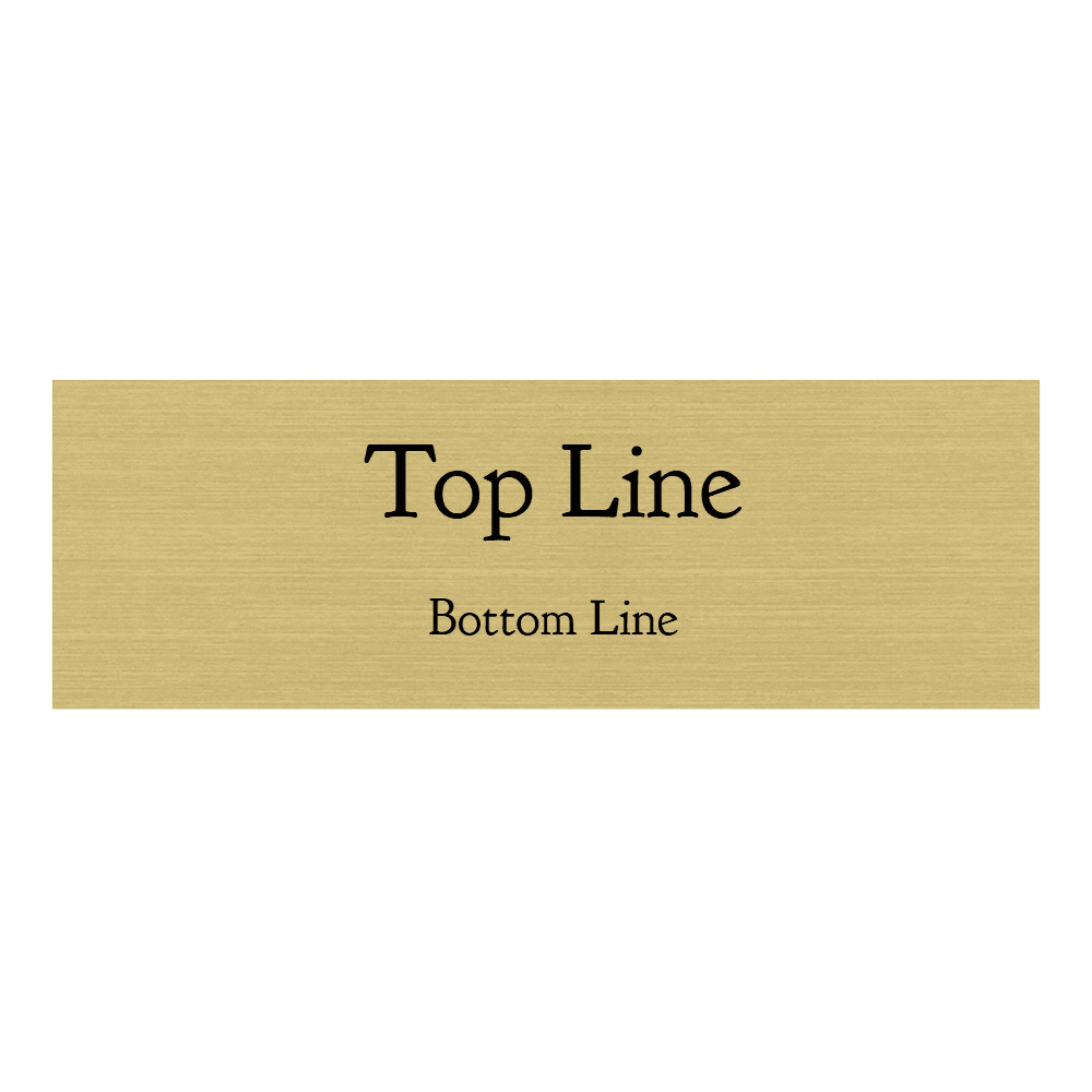 1 x 3 Engraved Name Tag - Templates