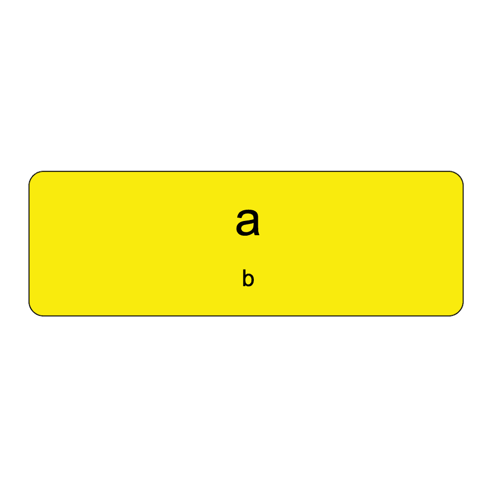 1 x 3 Engraved Name Tag - Templates
