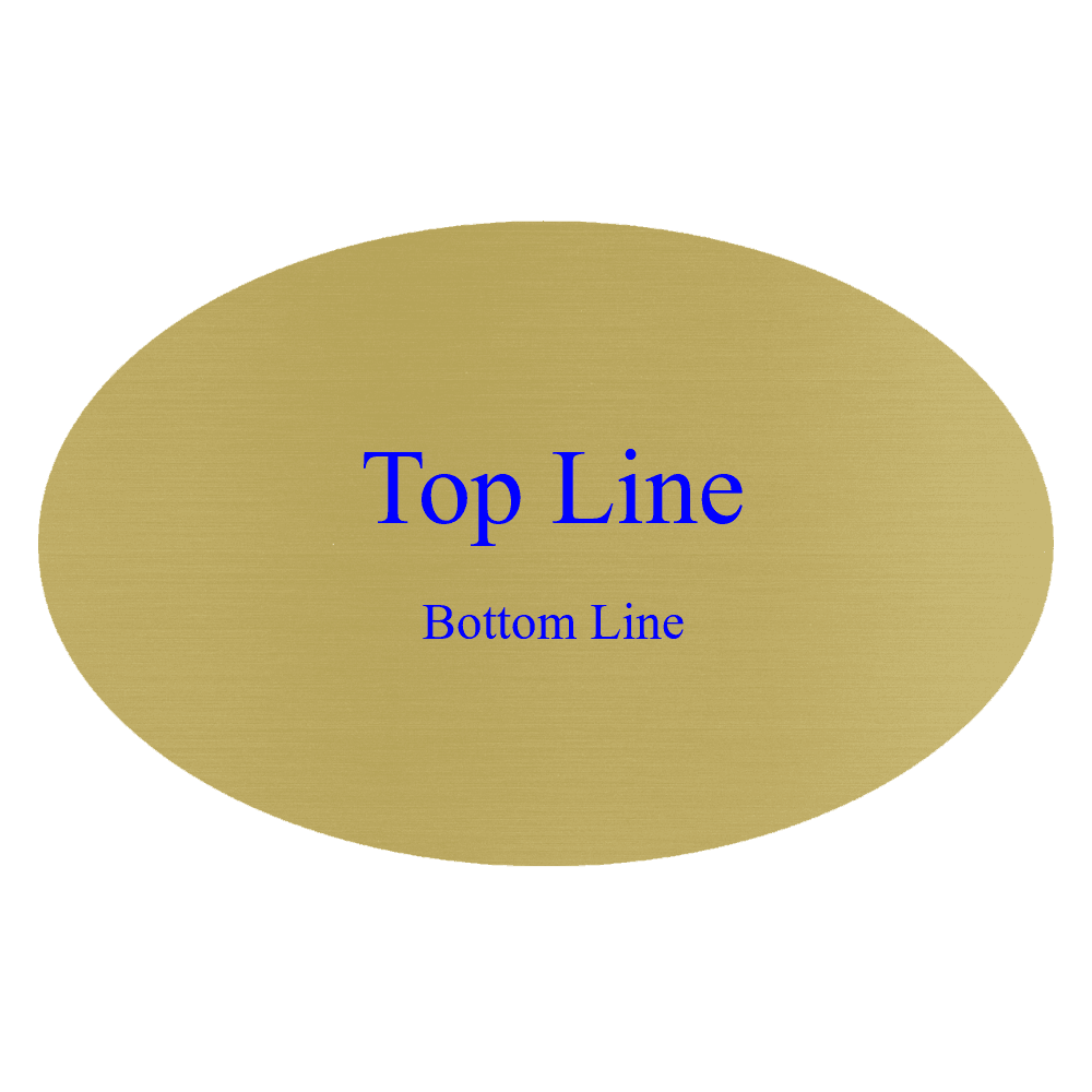 Oval Color Printed Name Tag