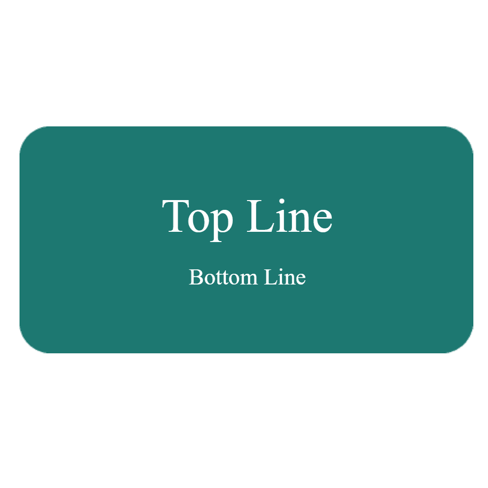 1½ x 3 Engraved Name Tag