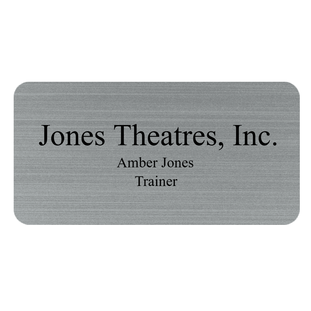 1½ x 3 Engraved Name Tag