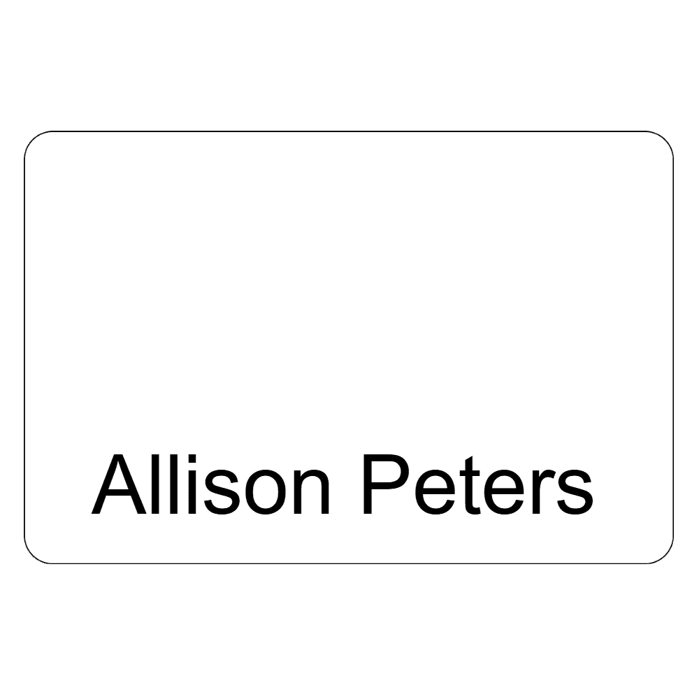 2 x 3 Engraved Name Tag