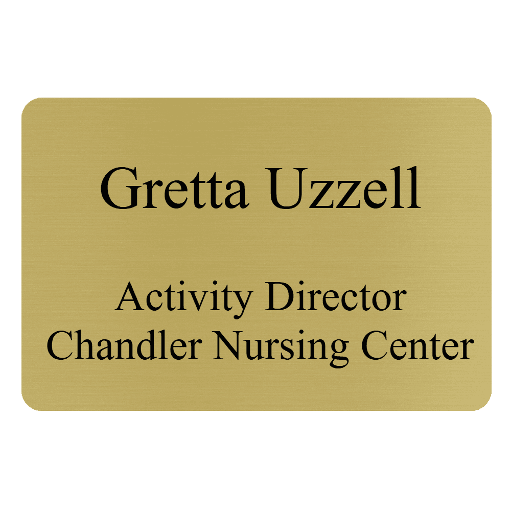 2 x 3 Engraved Name Tag