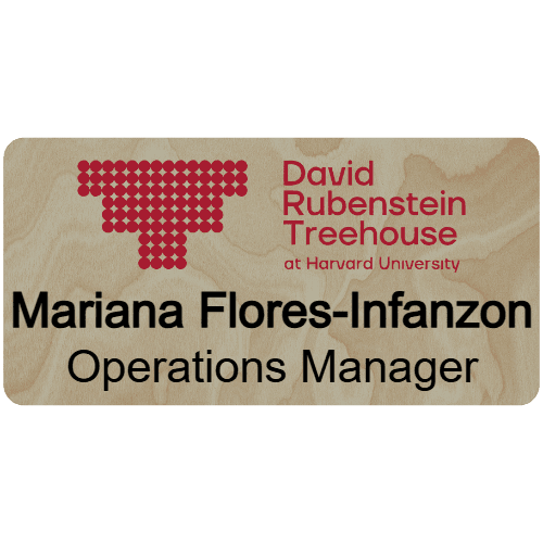 Harvard David Rubenstein Treehouse Name Tag - Customer's Product with price 9.75 ID gAiA8B7gSKTYfJ_AYuBBIBPk