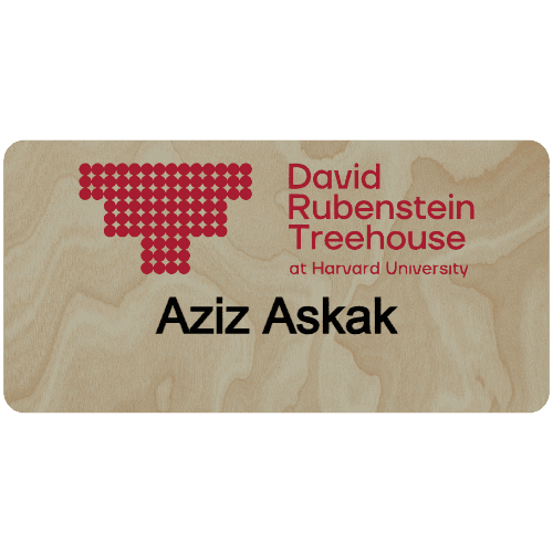 Harvard David Rubenstein Treehouse Name Tag - Customer's Product with price 9.75 ID Fqq0I7vE4qr4Qti0VtwJ6Q-6