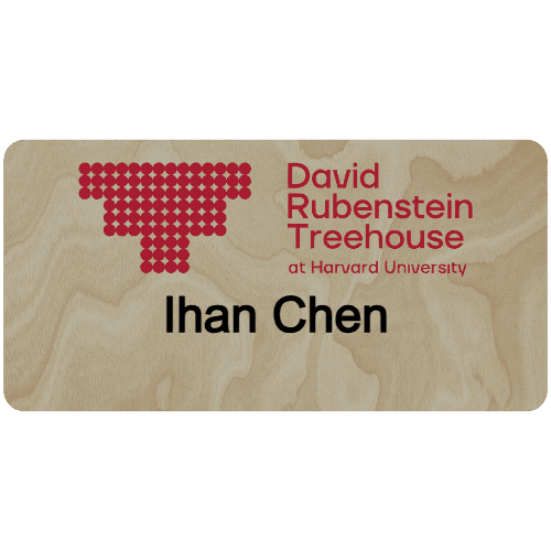 Harvard David Rubenstein Treehouse Name Tag - Customer's Product with price 9.75 ID uEWpVUb2n8-y_LawmZ_2PyeE