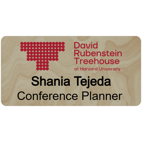 Harvard David Rubenstein Treehouse Name Tag - Customer's Product with price 9.75 ID U10K3XQQL6AS2ZcLeD5Xwiox