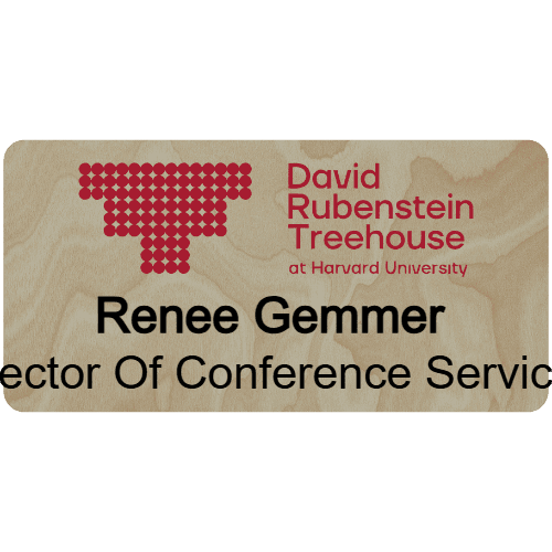 Harvard David Rubenstein Treehouse Name Tag - Customer's Product with price 9.75 ID BWqyxBjsTLdfWqO_N_ujlpCL