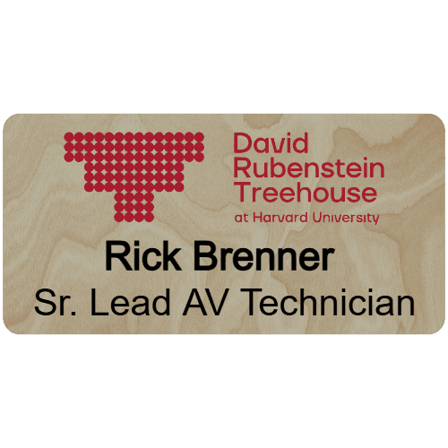 Harvard David Rubenstein Treehouse Name Tag - Customer's Product with price 9.75 ID nBZ2SPhH0GceWLk_iD0FXqDD
