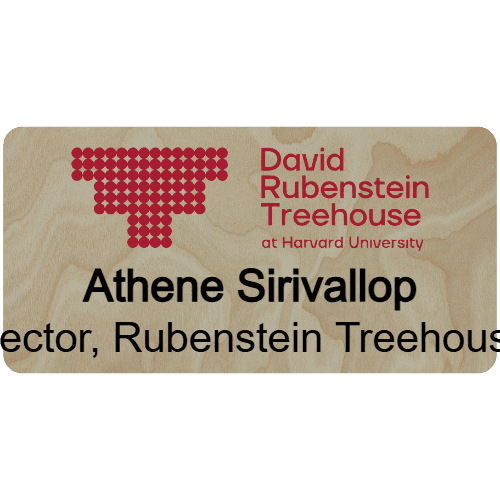Harvard David Rubenstein Treehouse Name Tag - Customer's Product with price 9.75 ID 1e2dVyqy8lEFWjiZnCBrKZah