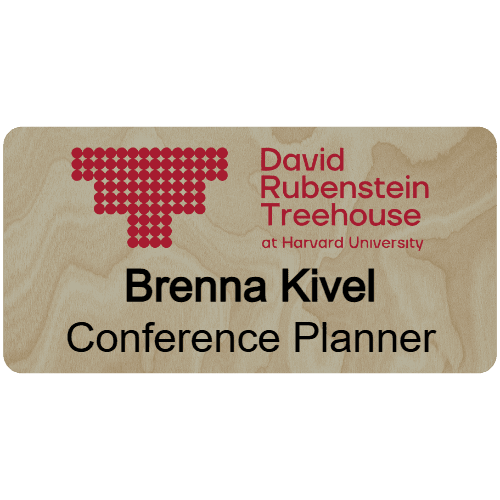 Harvard David Rubenstein Treehouse Name Tag - Customer's Product with price 9.75 ID Omy63a5CCrLjmaX5AFSTg9ZB