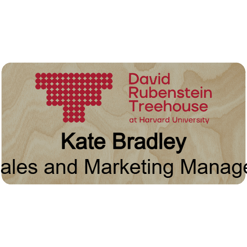 Harvard David Rubenstein Treehouse Name Tag - Customer's Product with price 9.75 ID x3Wc36E_DIWbDtJG71_UaSu9