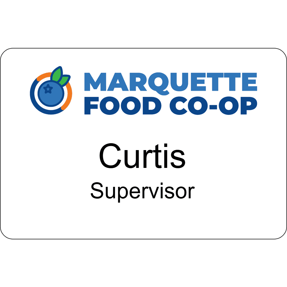2 x 3 MFC Managers Name Tag