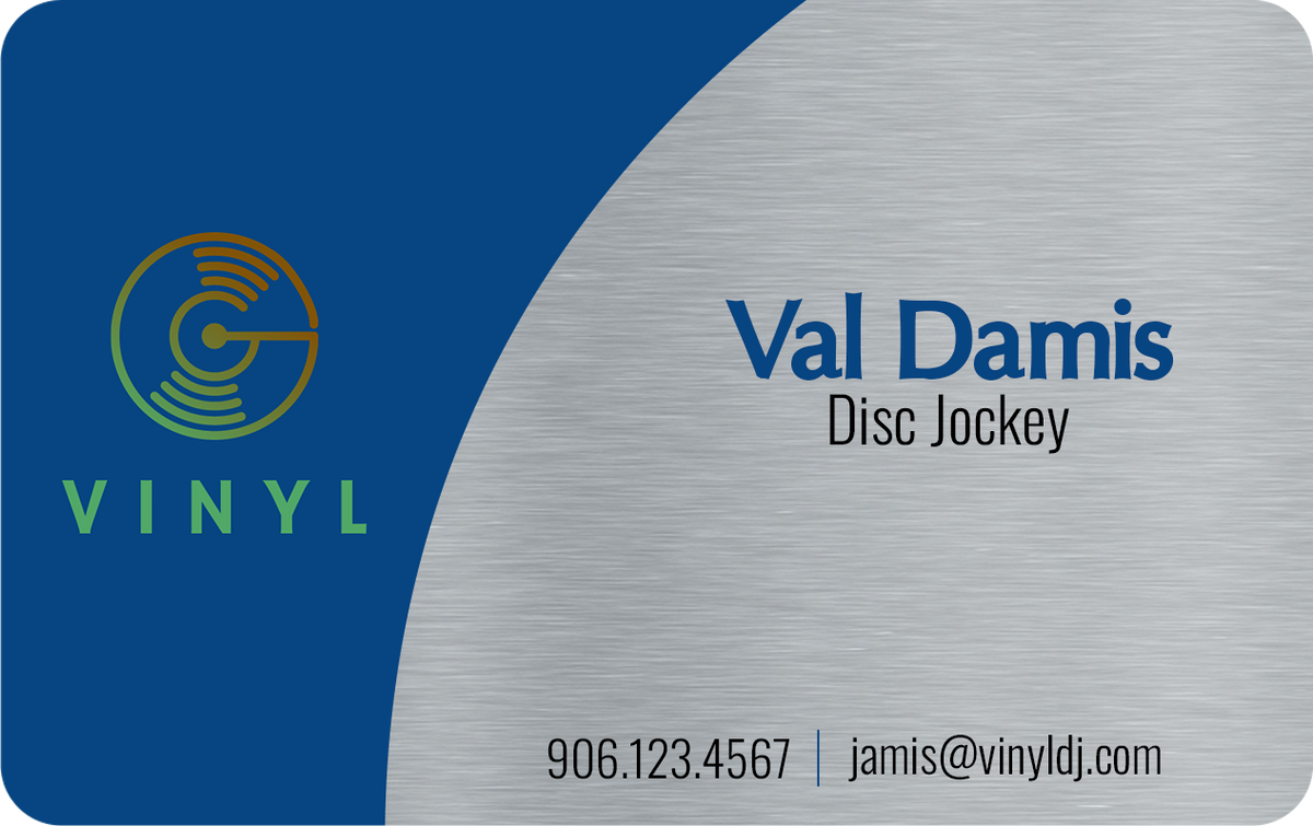 Metal Business Cards - Silver