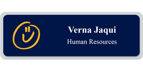 1 x 3 Floating Name Tag Sample - Performance