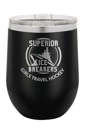 12oz Superior Ice Breakers Stemless Wine Tumbler