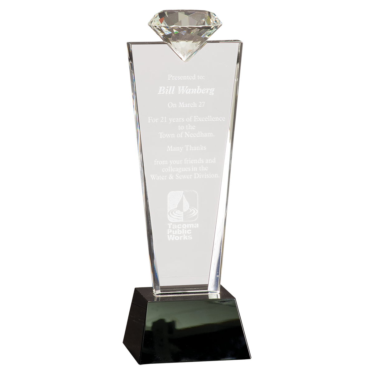 Crystal Diamond Award Pedestal