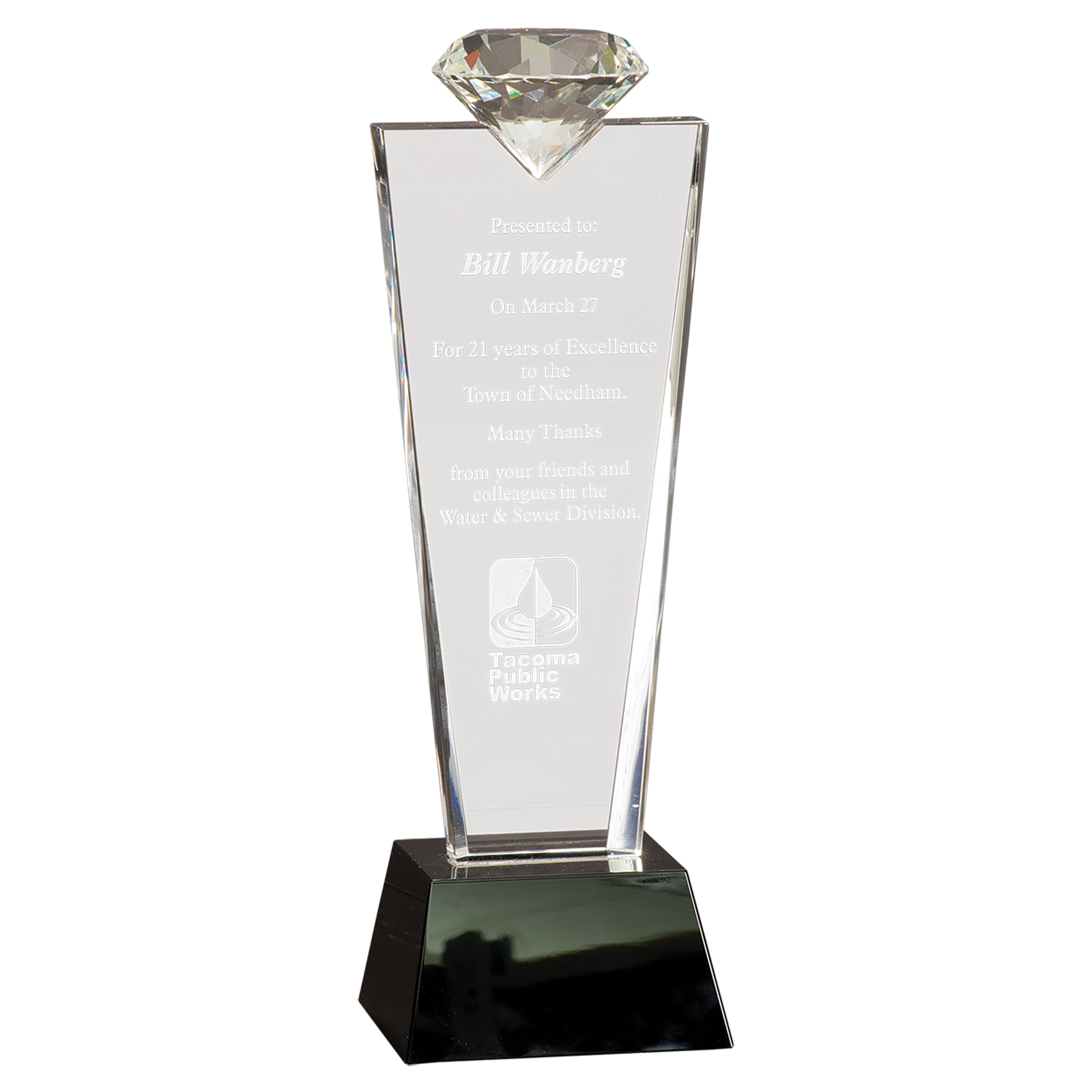 Crystal Diamond Award Pedestal