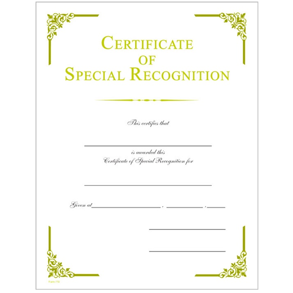 Elegant Certificates - per 10