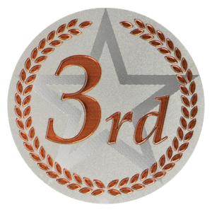 Insert Decal - 3rd Place Embossed