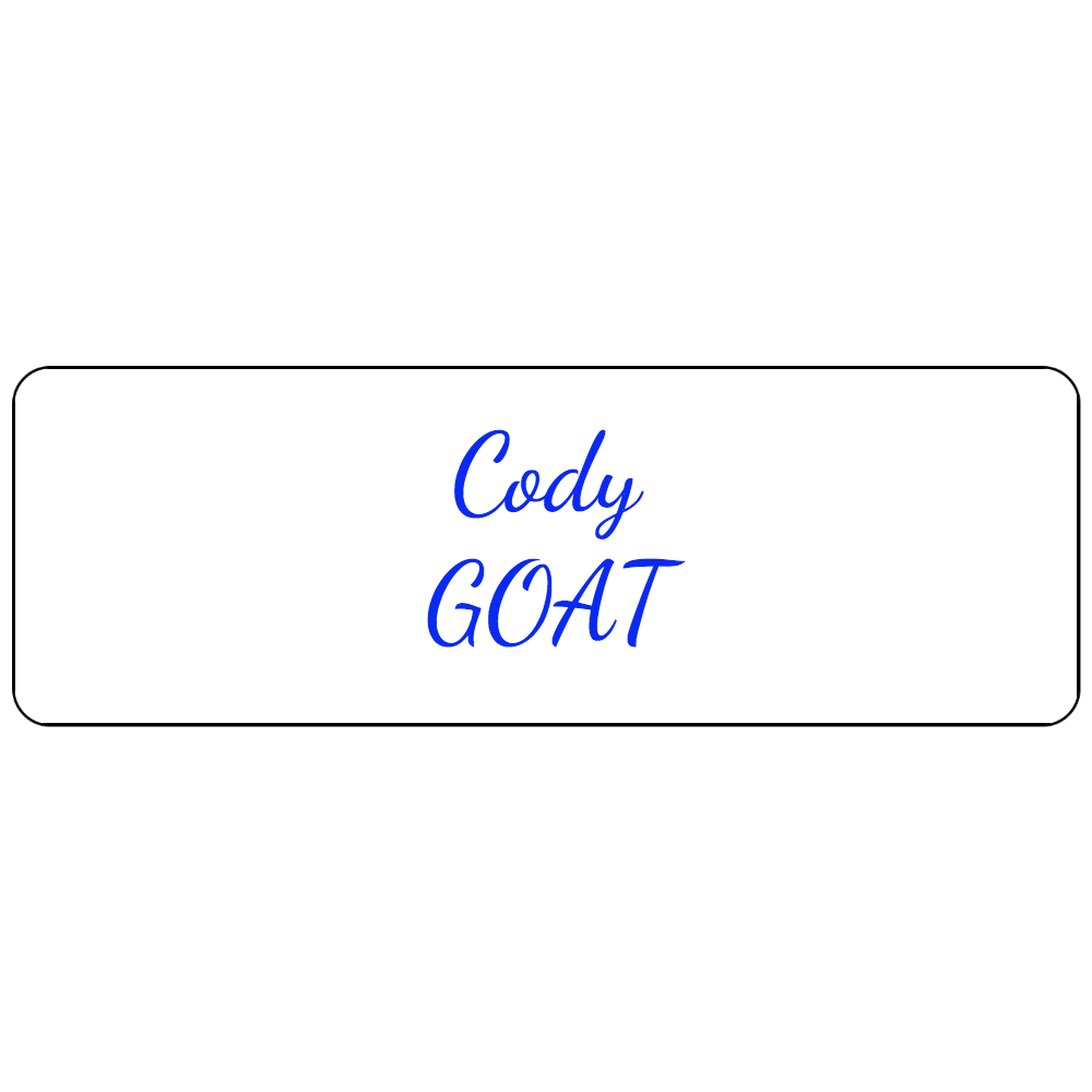 1x3 Engraved Name Tag - Customer's Product with price 6.00 ID BTi6OMaDjPv6oNcp9jA1D4nH
