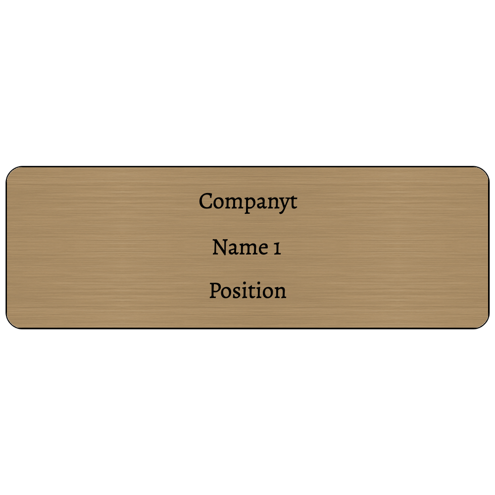 1x3 Engraved Name Tag with Logo - Customer's Product with price 6.00 ID kS3zuklhhLvY0Y4VaZYuzMKM