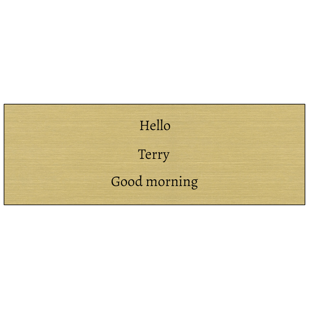 1x3 Engraved Name Tag with Logo - Customer's Product with price 6.00 ID cAOKFhuPVjn5raNSf8QOCoeM