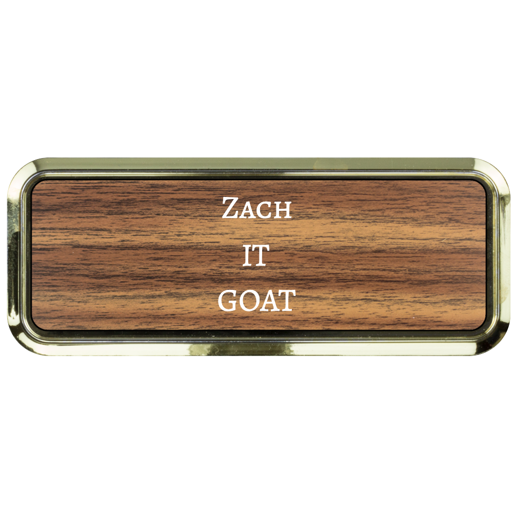 1x3 Engraved Name Tag with Logo - Customer's Product with price 7.50 ID GAjtQpUKoyoefIhJq1lYDb-A