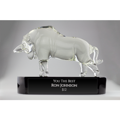 Crystal Bull Award - Customer's Product with price 199.00 ID 6aO58fmlMPLj4tnSn1oNV0Xg