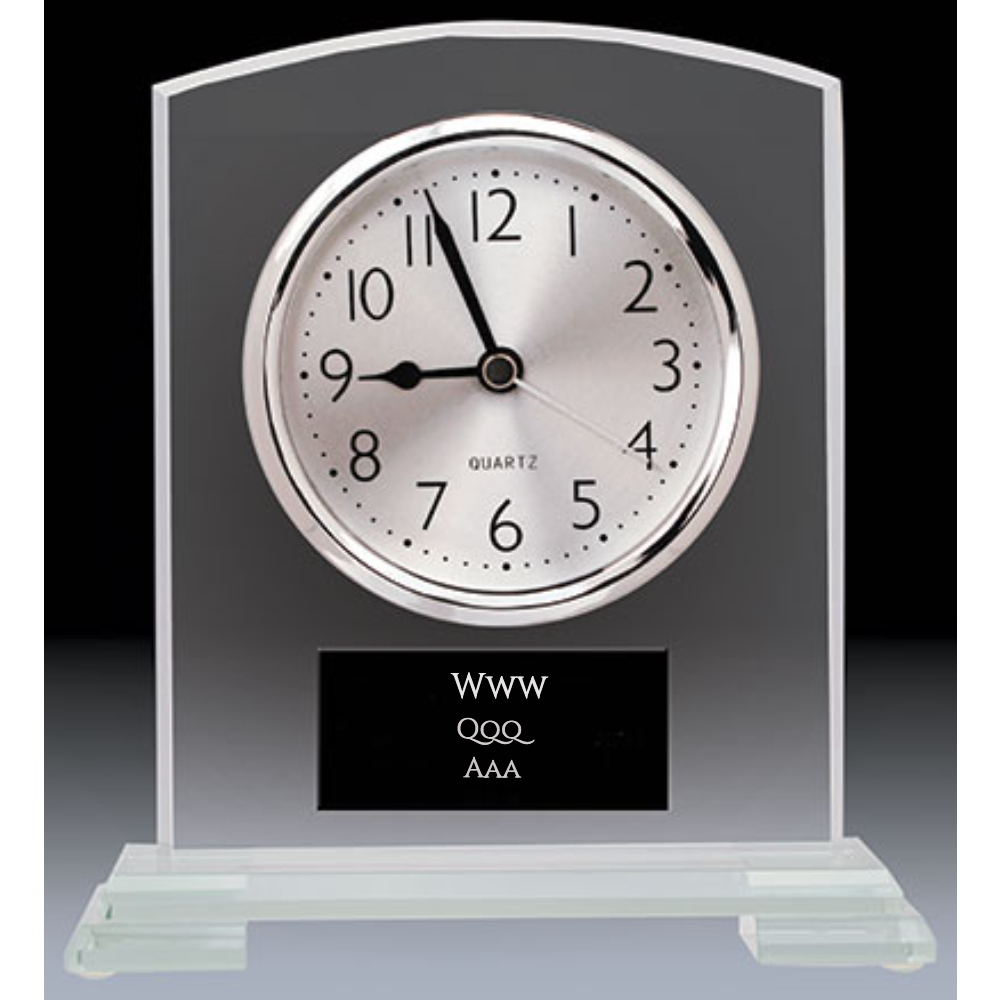 Frosted Glass Arch Clock - Customer's Product with price 39.00 ID bWe3iOz-kJZupliYXZnRKNo5