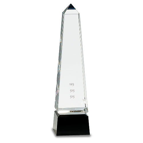 10" Black and Crystal Obelisk - Customer's Product with price 139.00 ID OPbC_D3SWBix8Uficdvjpix9
