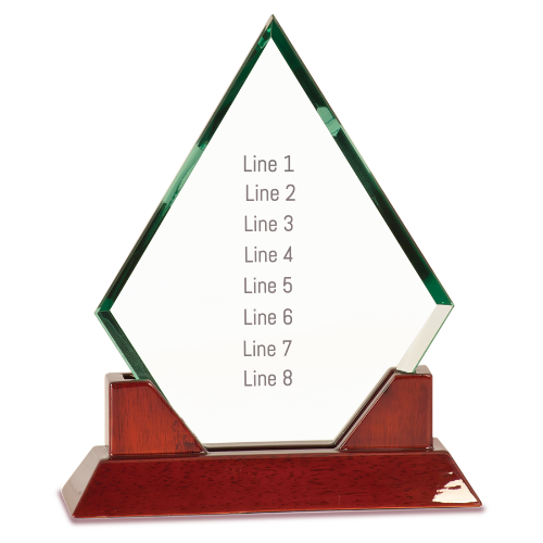 Diamond Prestige Glass Award - Customer's Product with price 109.00 ID IQidNycnrMm10CqCa7le7HAG